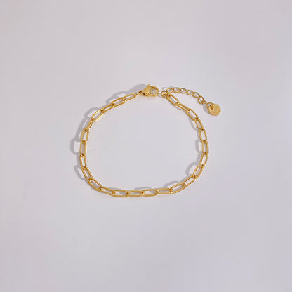 Casual Geometric 304 Stainless Steel 16K Gold Plated White Gold Plated Gold Plated Bracelets In Bulk