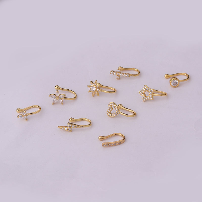 fashion u shape copper plating nose ring