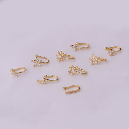 fashion u shape copper plating nose ring