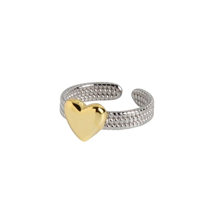 925 Sterling Silver Heart Shape Rings