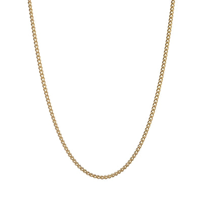 casual simple style solid color stainless steel 18k gold plated necklace