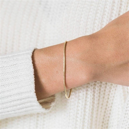 Casual Geometric 304 Stainless Steel 16K Gold Plated White Gold Plated Gold Plated Bracelets In Bulk