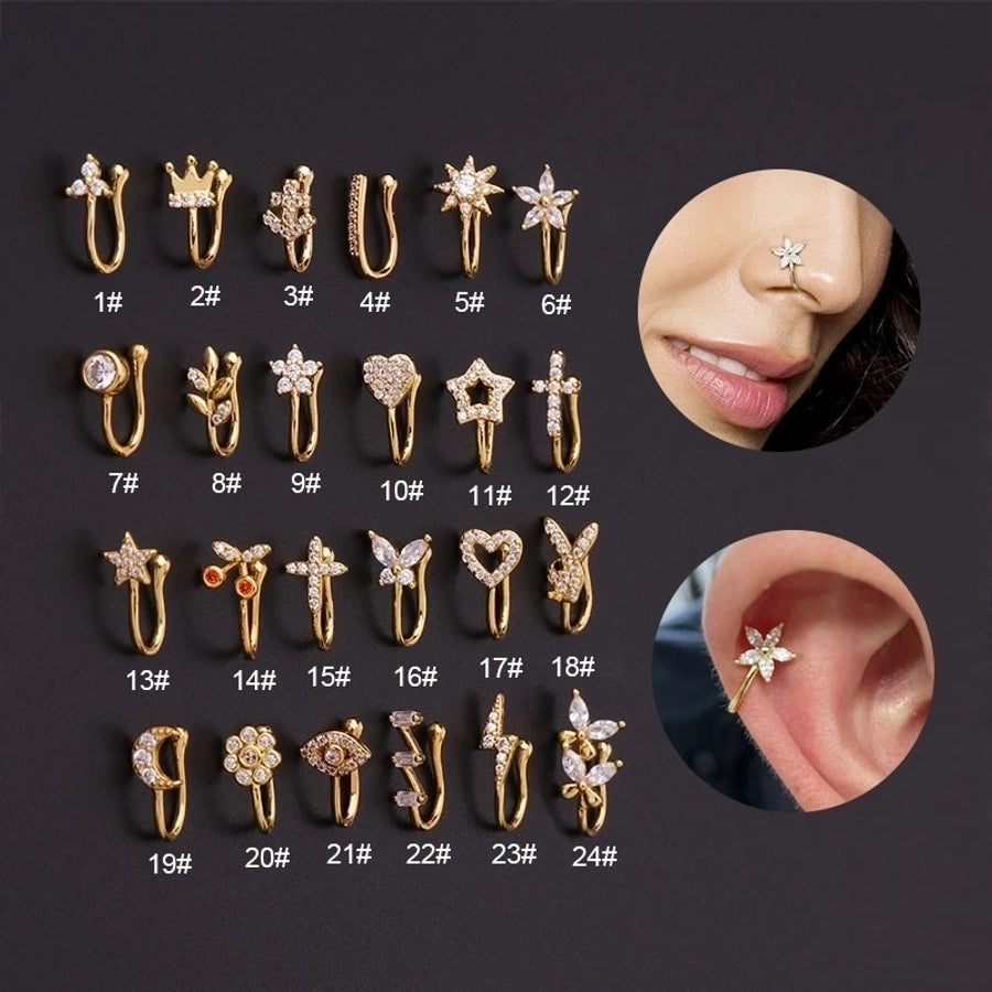 fashion u shape copper plating nose ring