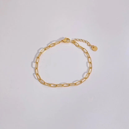 Casual Geometric 304 Stainless Steel 16K Gold Plated White Gold Plated Gold Plated Bracelets In Bulk