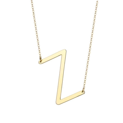 Jewelry Retro Letter Stainless Steel No Inlaid Stainless Steel Necklaces