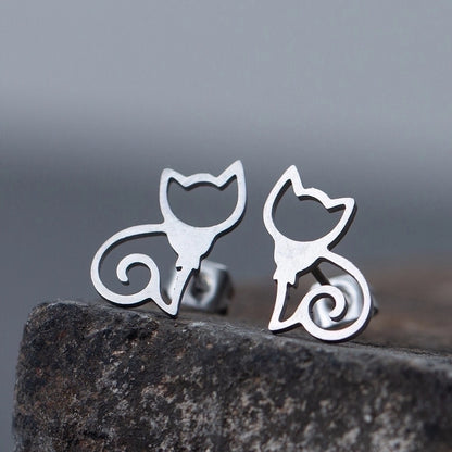 1 Pair Simple Style Animal Plating 306 Stainless Steel Stainless Steel Ear Studs