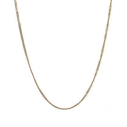 casual simple style solid color stainless steel 18k gold plated necklace