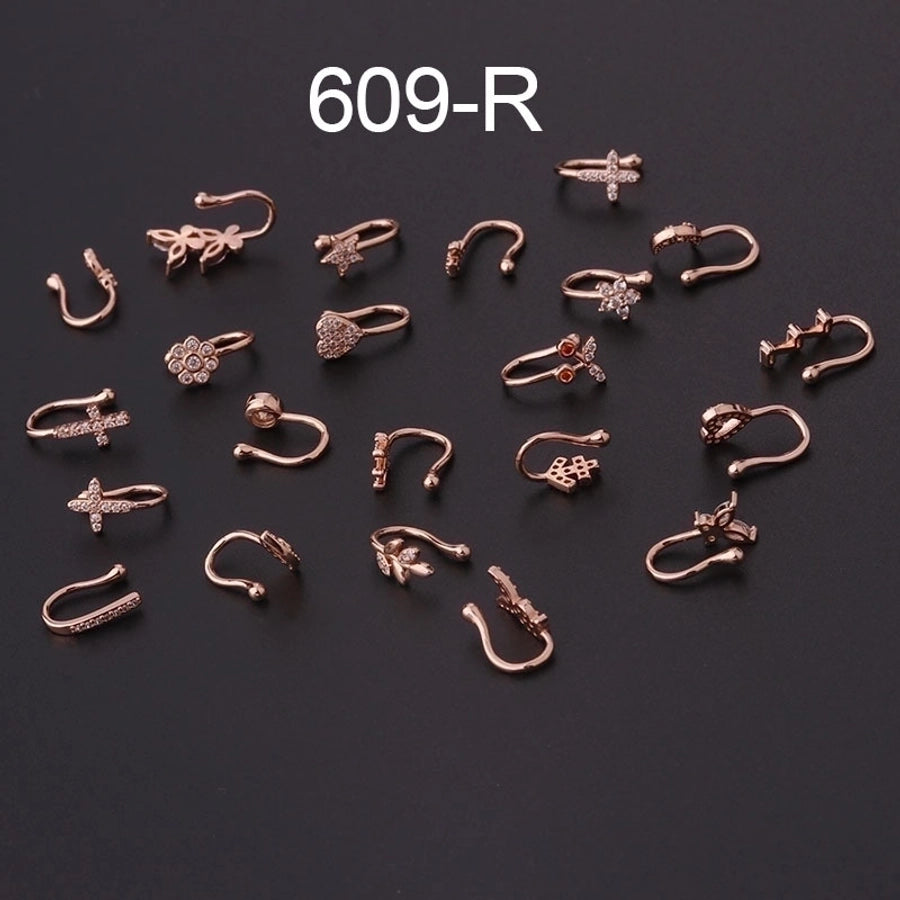 fashion u shape copper plating nose ring