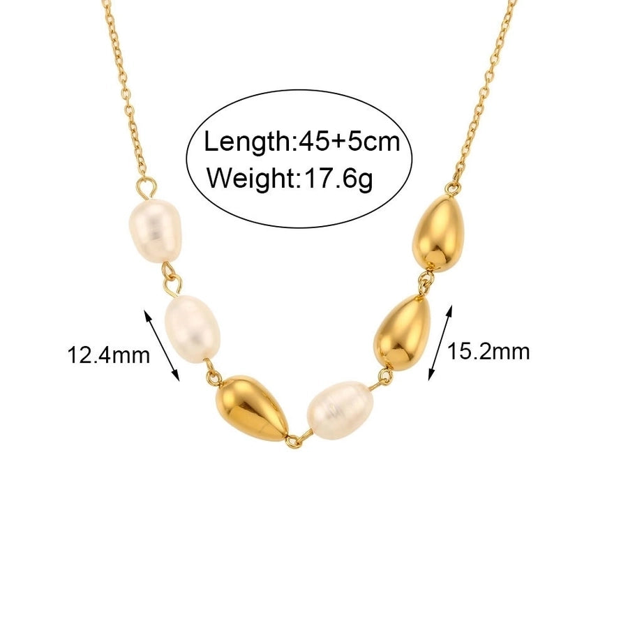 Jewelry Basic Simple Style Classic Style Geometric 304 Stainless Steel 18K Gold Plated Necklace