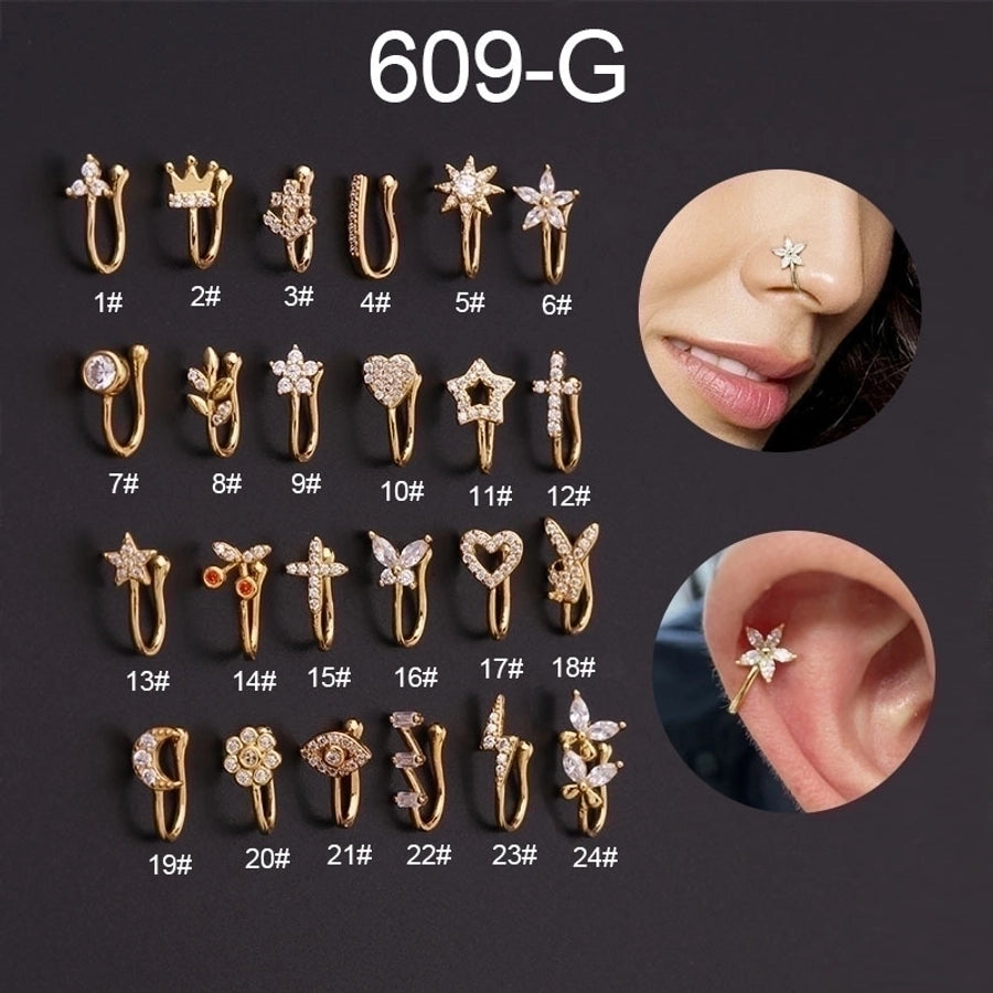 fashion u shape copper plating nose ring