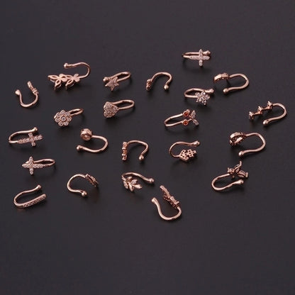 fashion u shape copper plating nose ring