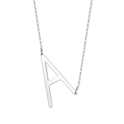 Jewelry Retro Letter Stainless Steel No Inlaid Stainless Steel Necklaces