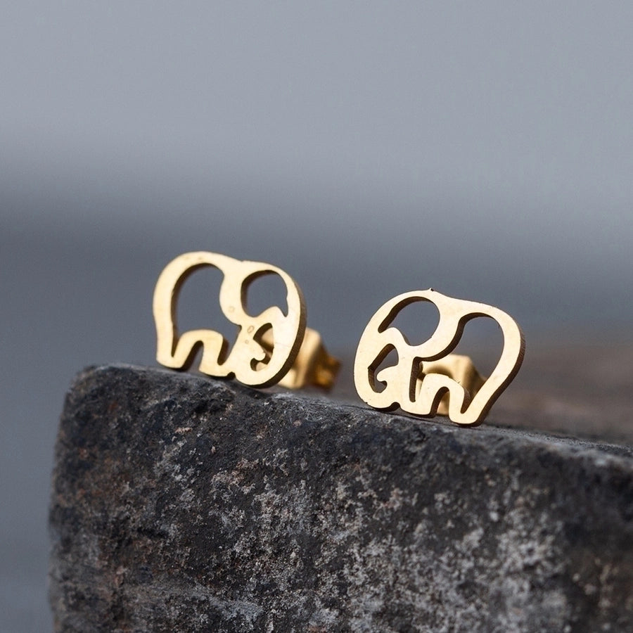 1 Pair Simple Style Animal Plating 306 Stainless Steel Stainless Steel Ear Studs