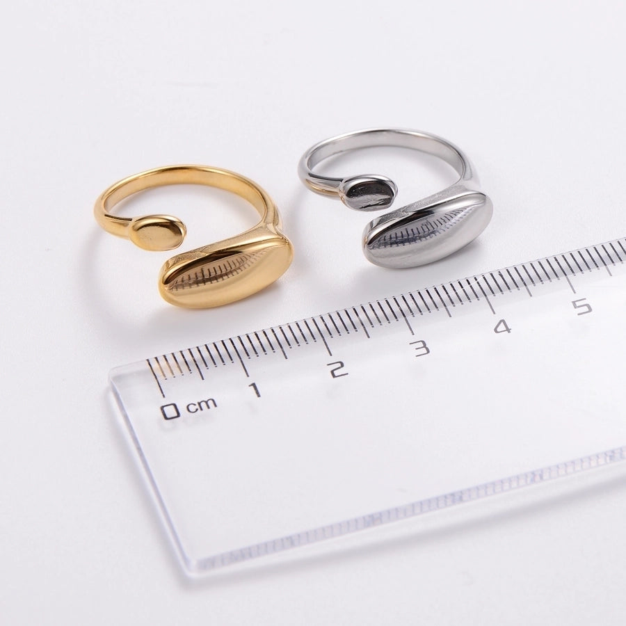 Stainless Steel 18K Gold Plated Fashion Inlay Hand Number Bow Knot Zircon Open Ring