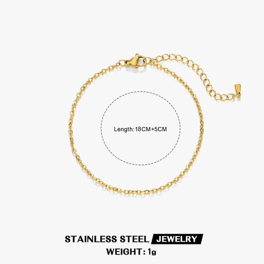 IG Style Simple Style Twist 304 Stainless Steel 18K Gold Plated Bracelets In Bulk