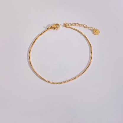 Casual Geometric 304 Stainless Steel 16K Gold Plated White Gold Plated Gold Plated Bracelets In Bulk