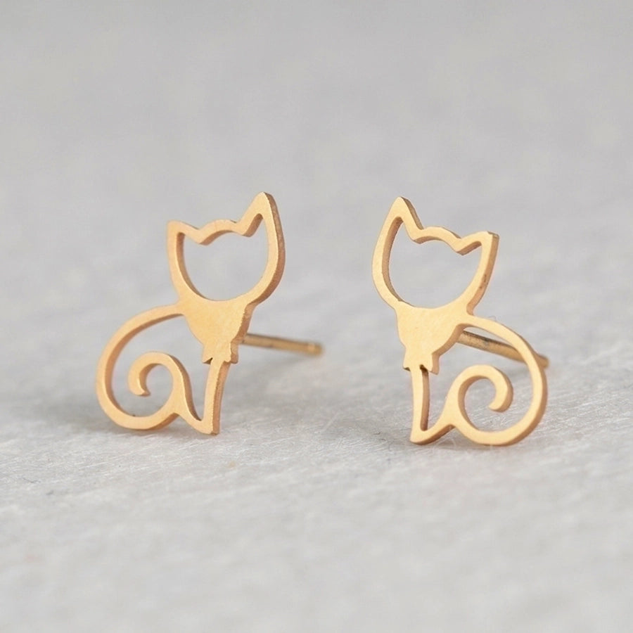 1 Pair Simple Style Animal Plating 306 Stainless Steel Stainless Steel Ear Studs