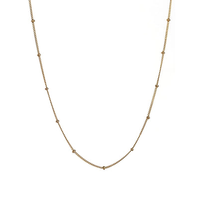 casual simple style solid color stainless steel 18k gold plated necklace