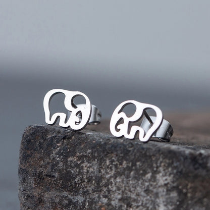 1 Pair Simple Style Animal Plating 306 Stainless Steel Stainless Steel Ear Studs