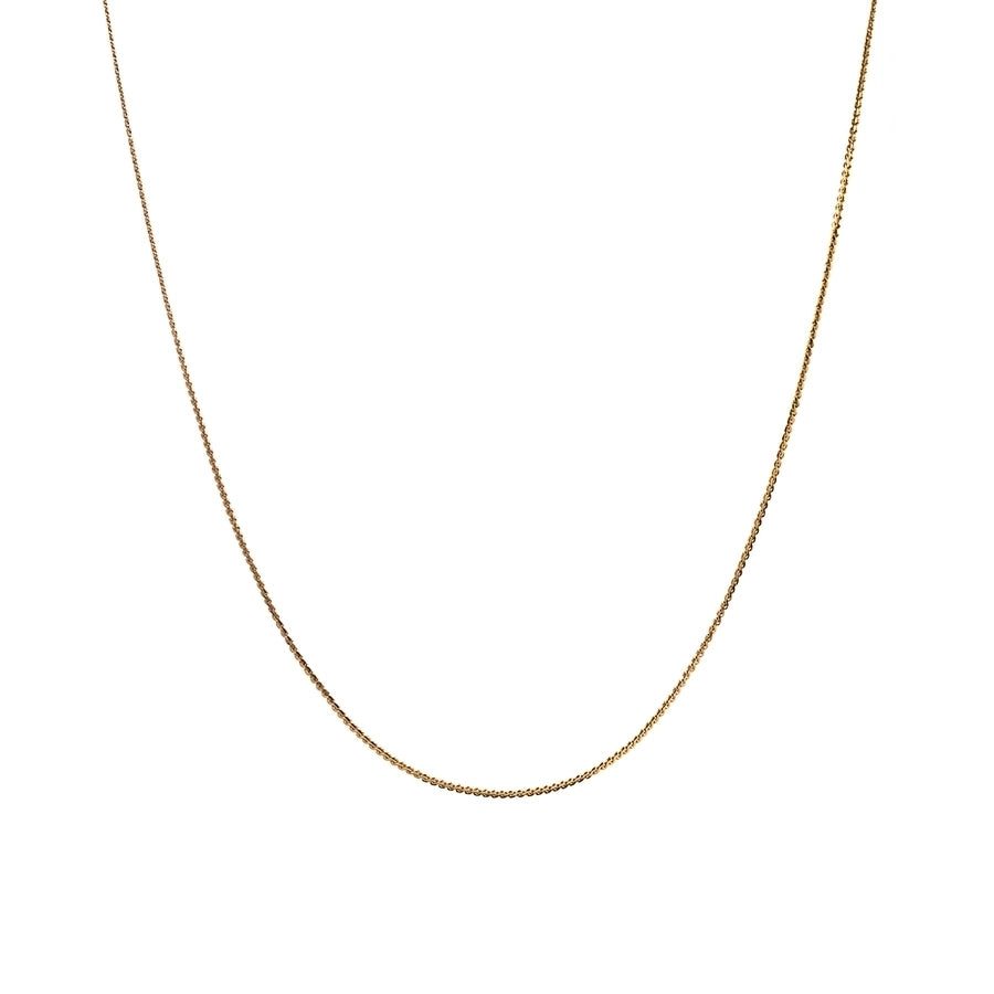 casual simple style solid color stainless steel 18k gold plated necklace