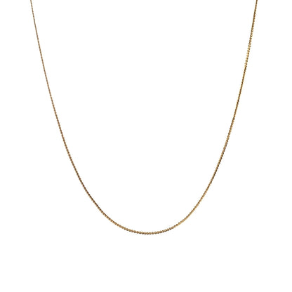 casual simple style solid color stainless steel 18k gold plated necklace