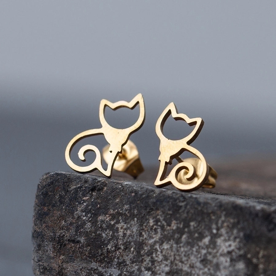 1 Pair Simple Style Animal Plating 306 Stainless Steel Stainless Steel Ear Studs