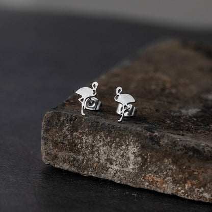 cartoon style plating stainless steel no inlaid earrings ear studs