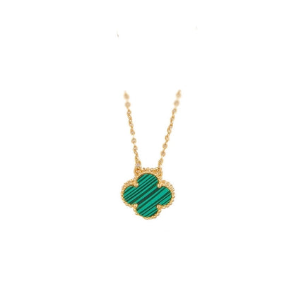 elegant four leaf clover titanium steel plating pendant necklace